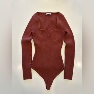 Abercrombie & Fitch Sweetheart Sweater Bodysuit